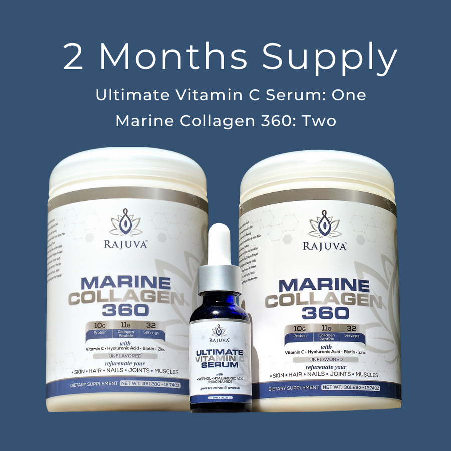 2-Months Supply: 1 Serum and 2 Marine Collagen